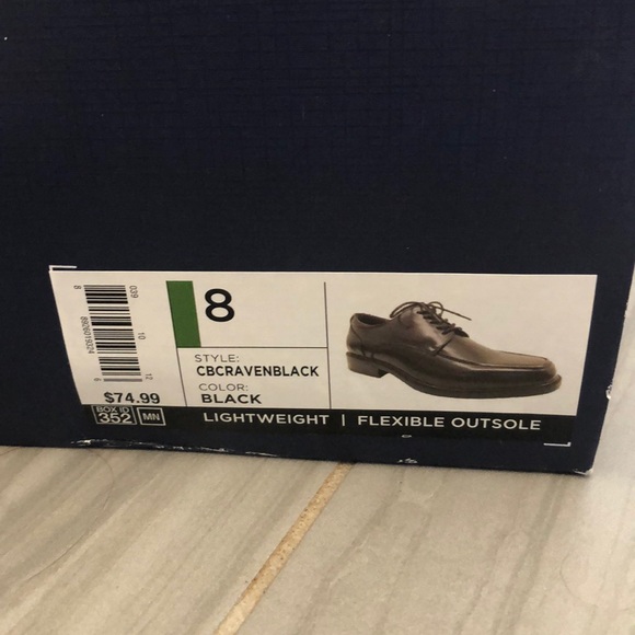 Croft&Barrow Men’s Size 8 Dress Shoes - Oxfords - Picture 7 of 9